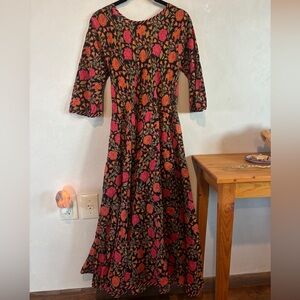 PASSEMENTRIE Cotton Floral Dress